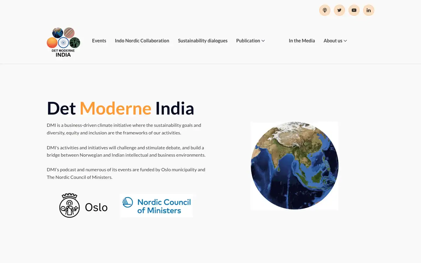 Forsiden til Det Moderne India